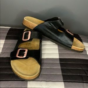 Birkenstock style slides